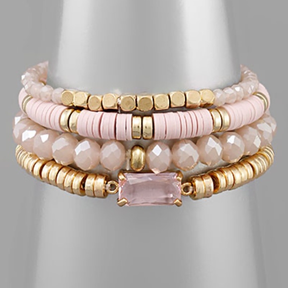 Square Bead & Multi Bead Bracelet - Picture 1 of 2